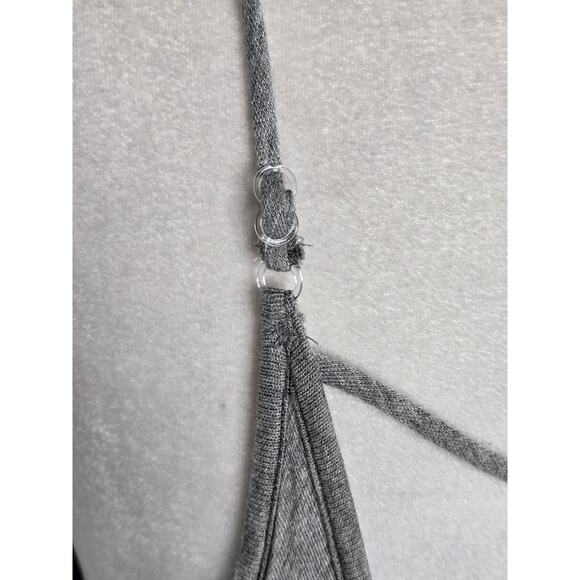 🎄 Red by BKE EUC flowy layered ruffle tank cami top Small heather grey - Picture 8 of 17